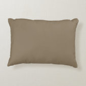 Taupe Solid Color, Cushion, Simple, Netral, Modern アクセントクッション (裏面)