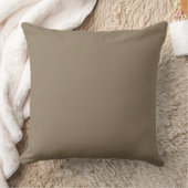 Taupe Solid Color, Cushion, Simple, Netral, Modern クッション (ブランケット)