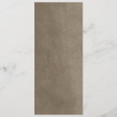 Taupe String Lightsの結婚メニューカード メニュー (裏面)