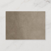 Taupe String Lightsの結婚護衛カード プレイスカード (裏面)
