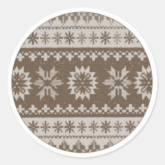 Taupe Sweater Stickers ラウンドシール