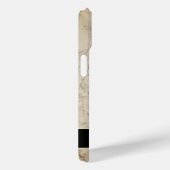 Taupe Tan磨き上げた大理石と名前 Case-Mate iPhoneケース (裏面 / 右)