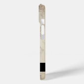 Taupe Tan磨き上げた大理石と名前 Case-Mate iPhoneケース (裏面 / 左)