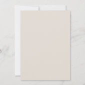 Taupe Wedding Invitation | Minimal Elegant Neutral 招待状 (裏面)