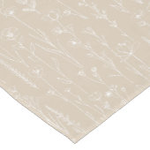 Taupe Wildflower Baby Shower Table Runner ショートテーブルランナー (コーナー)