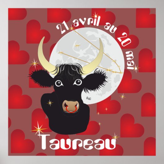 Taureau 21 avril au 20 mai Posters ポスター (正面)
