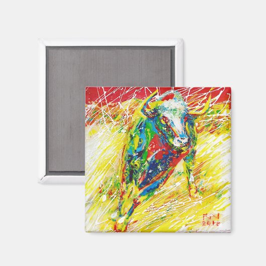 Taureau 3 par Natalia KURUCH マグネット (正面/裏面)