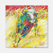 Taureau 3 par Natalia KURUCH マグネット (正面)