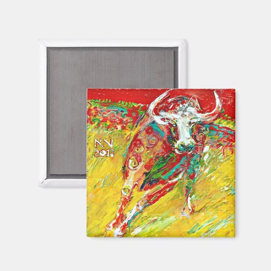 Taureau 4 par Natalia KURUCH マグネット (正面/裏面)