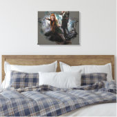 TAURIEL™およびLEGOLAS GREENLEAF™グラフィック キャンバスプリント (インサイチュ (寝室))