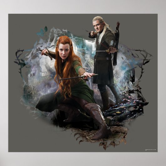 TAURIEL™およびLEGOLAS GREENLEAF™グラフィック ポスター (正面)