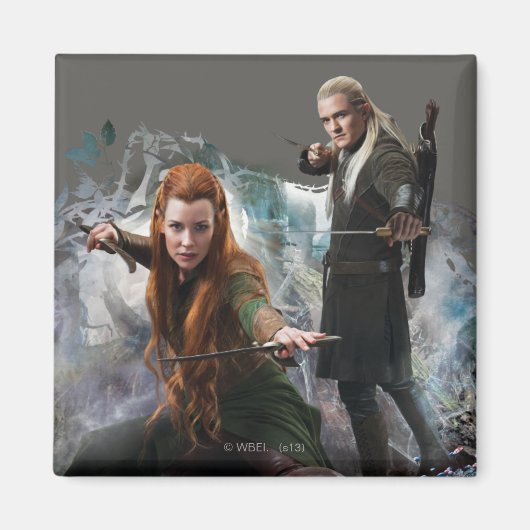 TAURIEL™およびLEGOLAS GREENLEAF™グラフィック マグネット (正面)