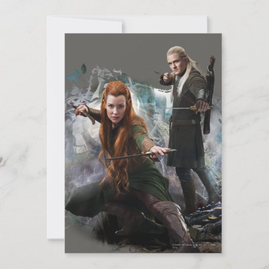 TAURIEL™およびLEGOLAS GREENLEAF™グラフィック 招待状 (正面)