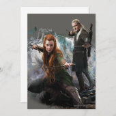 TAURIEL™およびLEGOLAS GREENLEAF™グラフィック 招待状 (正面/裏面)
