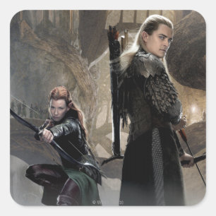 TAURIEL™およびLEGOLAS GREENLEAF™ムービーポスター2 スクエアシール