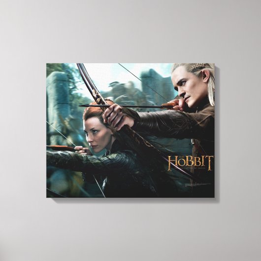 TAURIEL™およびLEGOLAS GREENLEAF™ムービーポスター キャンバスプリント (正面)