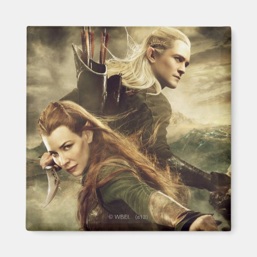 TAURIEL™とLEGOLAS GREENLEAF™映画ポスター3 マグネット (正面)