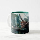 TAURIEL™とLEGOLAS GREENLEAF™映画ポスター ツートーンマグカップ (正面左)
