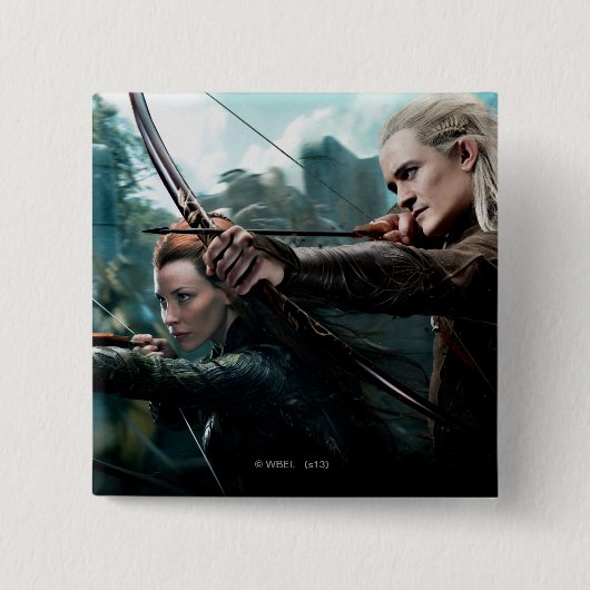 TAURIEL™とLEGOLAS GREENLEAF™映画ポスター 缶バッジ (正面)