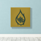 TAURIEL™ドロップシンボル キャンバスプリント (インサイチュ (ウッドフロア))