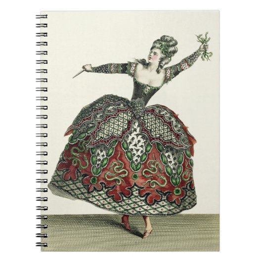 「Tauris」およびseのIphigeniaの激怒のための衣裳 ノートブック (正面)