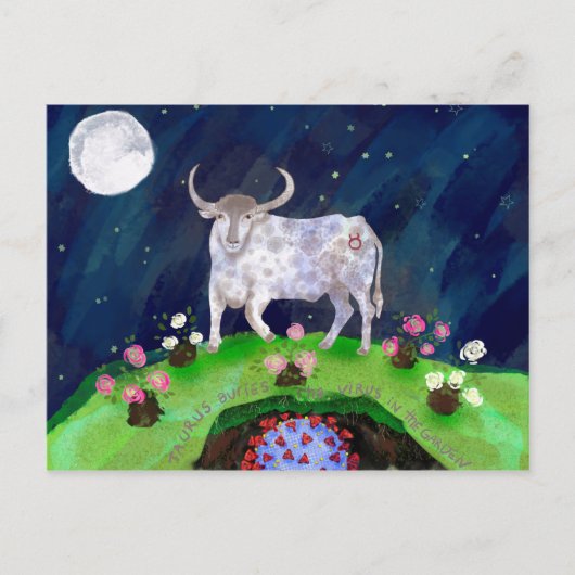 Taurusとウイルスのはがき ポストカード (正面)