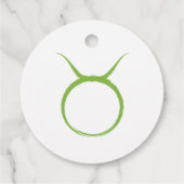 TAURUSザブルグリーンアストロロジー〔占星術の〕十二宮図ベビーシャワー フェイバータグ (裏面)