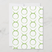 TAURUSブルグリーンアストロロジー〔占星術の〕十二宮図ベビーシャワー 招待状 (裏面)