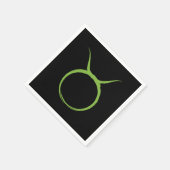 TAURUSブル4月5月星占い〔占星術の〕十二宮図パーティー スタンダードカクテルナプキン (角)