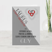 Taurus誕生日for Him 4月21日～5月21日 カード (正面)