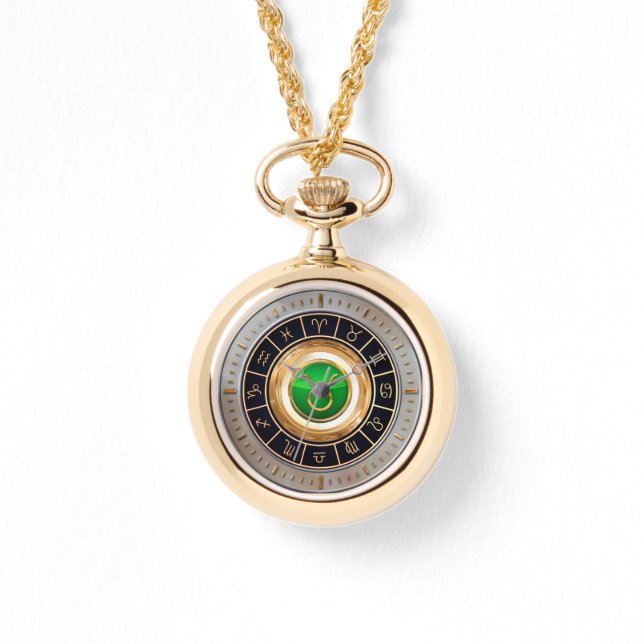 Taurus – ブル占星術記号 腕時計 (正面)