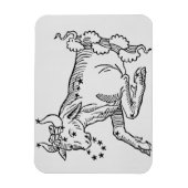 Taurus(ブル)は「詩的」からのイラストレーション マグネット (縦)