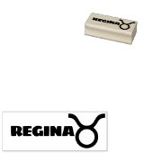 Taurus〔占星術の〕十二宮図クール名パーソナライズされた文字 ラバースタンプ (押印)