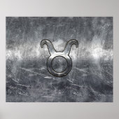 Taurus〔占星術の〕十二宮図サインイングランジ動揺してスタイル ポスター (正面)