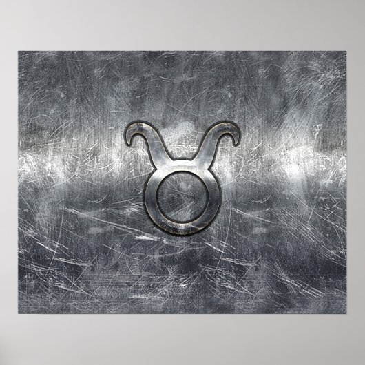 Taurus〔占星術の〕十二宮図サインイングランジ動揺してスタイル ポスター (正面)