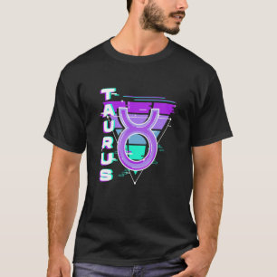 Taurus〔占星術の〕十二宮図サインVaporwave美学80s 90s私 Tシャツ