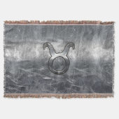 Taurus〔占星術の〕十二宮図シンボルグランジ動揺してスタイル スローブランケット (正面)