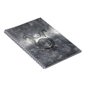 Taurus〔占星術の〕十二宮図シンボルグランジ動揺してスタイル ノートブック (右側)