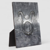 Taurus〔占星術の〕十二宮図シンボルグランジ動揺してスタイル フォトプラーク (側面)