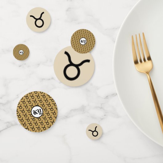 Taurus〔占星術の〕十二宮図シンボル標準by Kenneth Yoncich コンフェッティ (グループ)