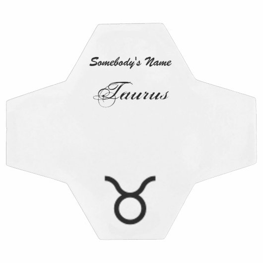 Taurus〔占星術の〕十二宮図シンボル標準by Kenneth Yoncich サッカーボール (フラット)