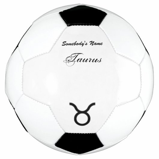 Taurus〔占星術の〕十二宮図シンボル標準by Kenneth Yoncich サッカーボール (正面)