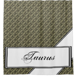 Taurus〔占星術の〕十二宮図シンボル標準by Kenneth Yoncich シャワーカーテン