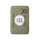 Taurus〔占星術の〕十二宮図シンボル標準by Kenneth Yoncich バスマット (正面縦)