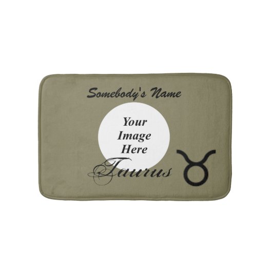 Taurus〔占星術の〕十二宮図シンボル標準by Kenneth Yoncich バスマット (正面)