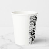 Taurus〔占星術の〕十二宮図ワードクラウドインスピレーション 紙コップ (右)