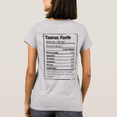 TAURUS〔占星術の〕十二宮図占星術星記号 Tシャツ (裏面)