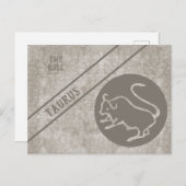 Taurus--〔占星術の〕十二宮図収集はがきのシンボルや象徴 ポストカード (正面/裏面)