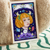 Taurus〔占星術の〕十二宮図Sign BluePoster -エレガントおよ自然び ポスター