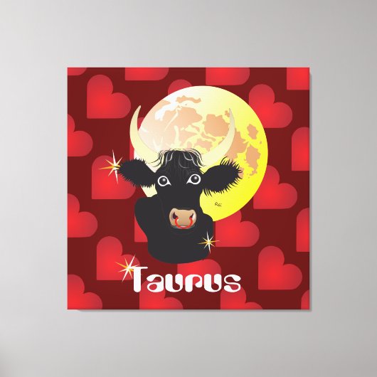 Taurus April 21 to May 20 Canvas キャンバスプリント (正面)